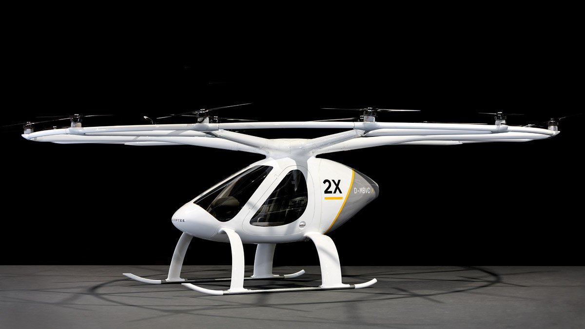 Le Volocopter, 1ère voiture volante à voler sur une ville en 2017
