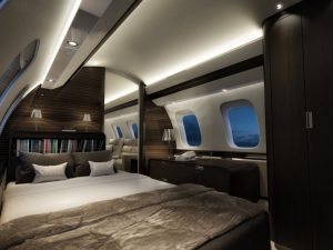 Bombardier Global 7000 peut contenir une chambre à coucher