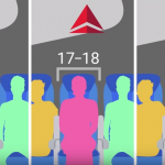 largeur moyenne des sièges des jets de ligne en 2014, en pouces