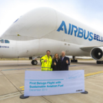 Airbus Beluga volant avec biocarburants