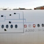 Test acoustique de vol avec un A350